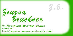 zsuzsa bruckner business card